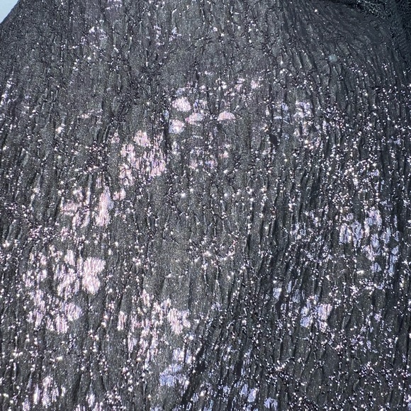 &ML Monique Lhuillier Facade Sheath black lace brocade sz 0 *flawed inside - Picture 5 of 16